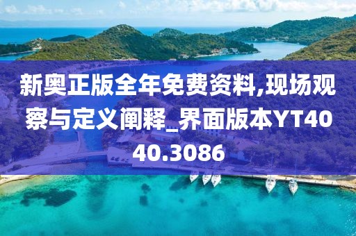 新奥正版全年免费资料,现场观察与定义阐释_界面版本YT4040.3086