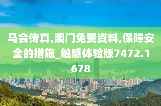 马会传真,澳门免费资料,保障安全的措施_触感体验版7472.1678