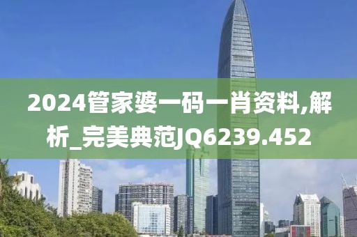 2024管家婆一码一肖资料,解析_完美典范JQ6239.452