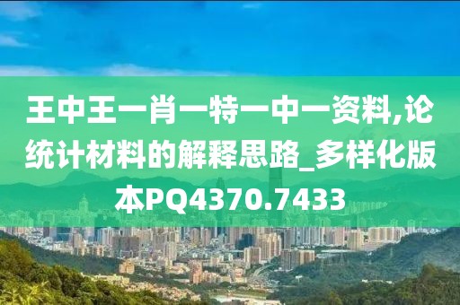 王中王一肖一特一中一资料,论统计材料的解释思路_多样化版本PQ4370.7433