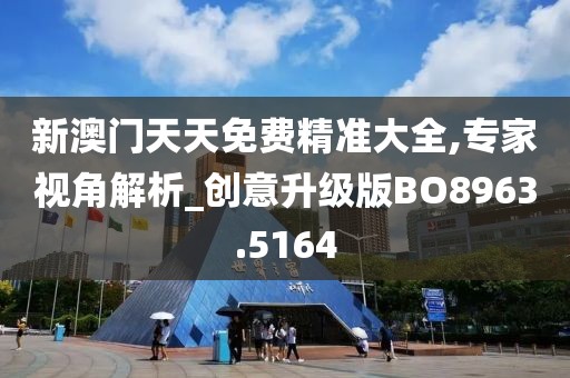 新澳门天天免费精准大全,专家视角解析_创意升级版BO8963.5164
