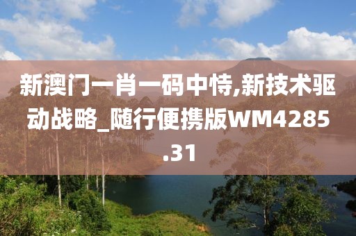 新澳门一肖一码中恃,新技术驱动战略_随行便携版WM4285.31