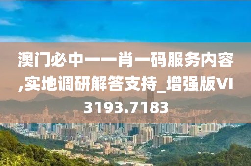 澳门必中一一肖一码服务内容,实地调研解答支持_增强版VI3193.7183