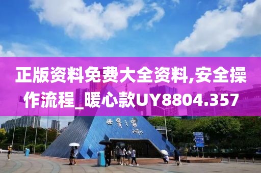 正版资料免费大全资料,安全操作流程_暖心款UY8804.357