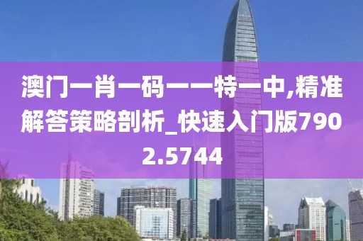 澳门一肖一码一一特一中,精准解答策略剖析_快速入门版7902.5744