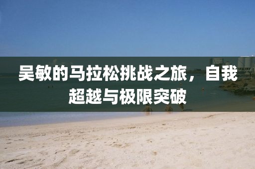 吴敏的马拉松挑战之旅，自我超越与极限突破
