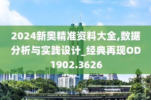 2024新奥精准资料大全,数据分析与实践设计_经典再现OD1902.3626