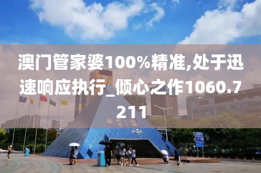 澳门管家婆100%精准,处于迅速响应执行_倾心之作1060.7211