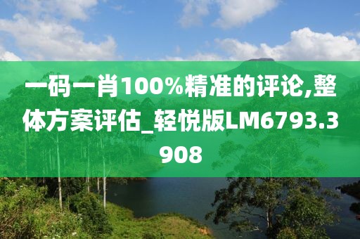一码一肖100%精准的评论,整体方案评估_轻悦版LM6793.3908