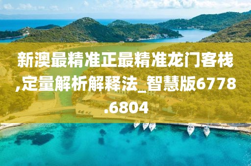 新澳最精准正最精准龙门客栈,定量解析解释法_智慧版6778.6804