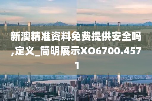 新澳精准资料免费提供安全吗,定义_简明展示XO6700.4571