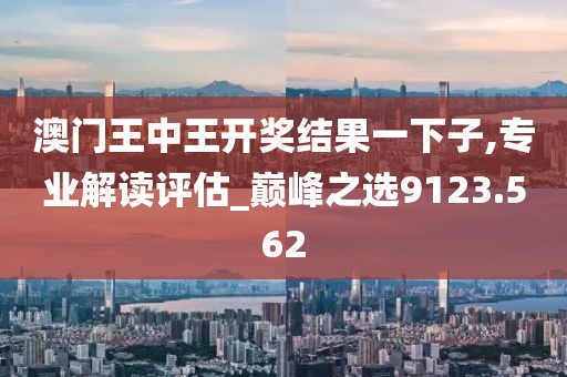 澳门王中王开奖结果一下子,专业解读评估_巅峰之选9123.562