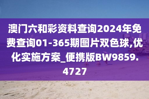 澳门六和彩资料查询2024年免费查询01-365期图片双色球,优化实施方案_便携版BW9859.4727