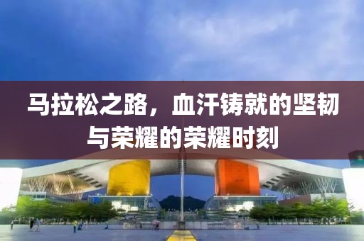 马拉松之路，血汗铸就的坚韧与荣耀的荣耀时刻