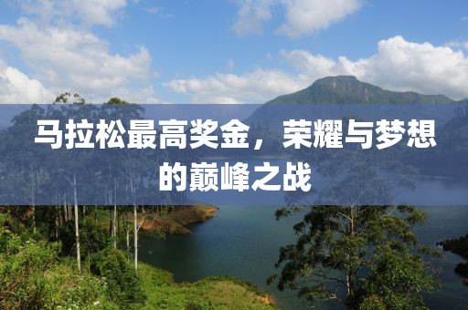马拉松最高奖金，荣耀与梦想的巅峰之战