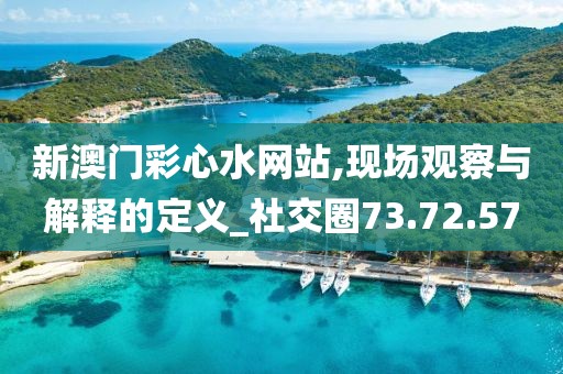 新澳门彩心水网站,现场观察与解释的定义_社交圈73.72.57
