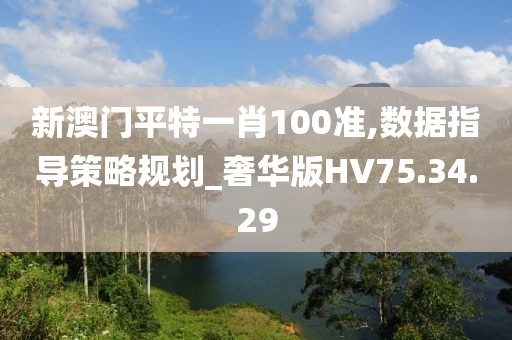 新澳门平特一肖100准,数据指导策略规划_奢华版HV75.34.29