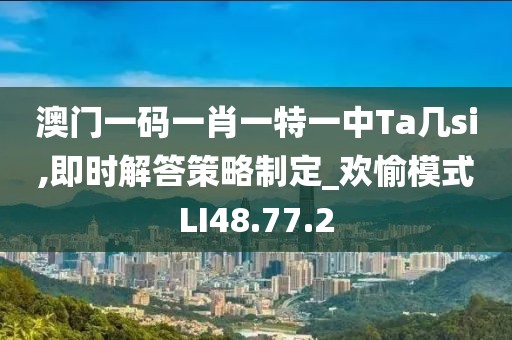 澳门一码一肖一特一中Ta几si,即时解答策略制定_欢愉模式LI48.77.2