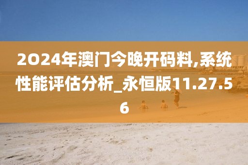 2O24年澳门今晚开码料,系统性能评估分析_永恒版11.27.56