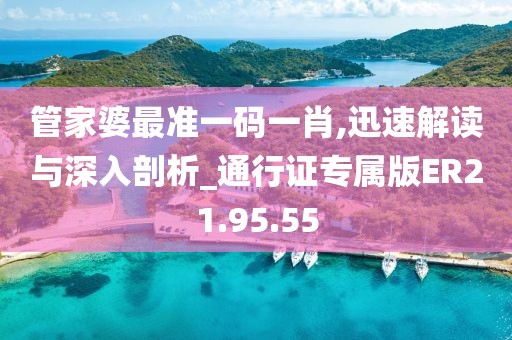 管家婆最准一码一肖,迅速解读与深入剖析_通行证专属版ER21.95.55
