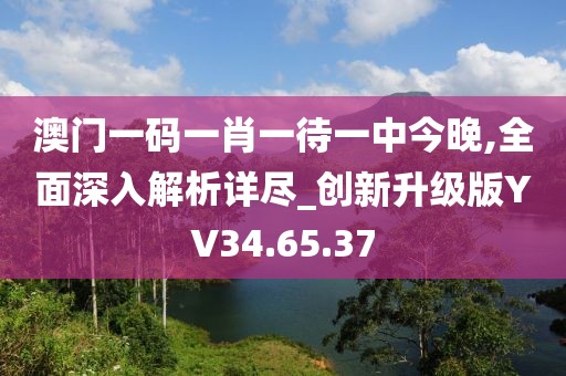 澳门一码一肖一待一中今晚,全面深入解析详尽_创新升级版YV34.65.37