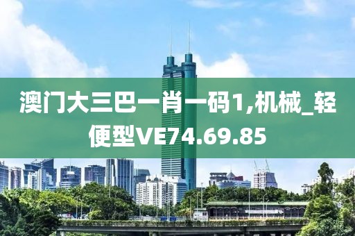 澳门大三巴一肖一码1,机械_轻便型VE74.69.85