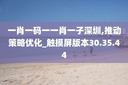 一肖一码一一肖一子深圳,推动策略优化_触摸屏版本30.35.44