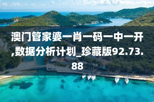 澳门管家婆一肖一码一中一开,数据分析计划_珍藏版92.73.88