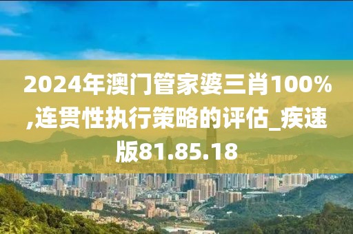 2024年澳门管家婆三肖100%,连贯性执行策略的评估_疾速版81.85.18