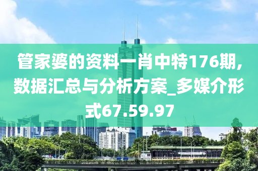 管家婆的资料一肖中特176期,数据汇总与分析方案_多媒介形式67.59.97