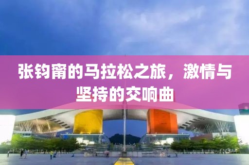 张钧甯的马拉松之旅，激情与坚持的交响曲