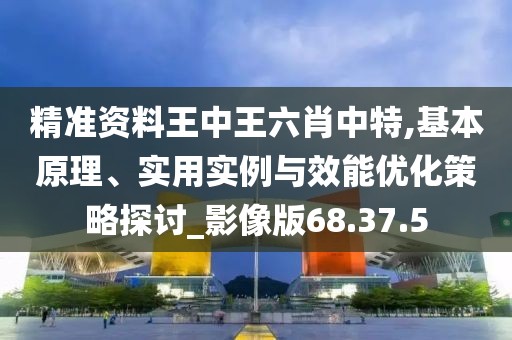 精准资料王中王六肖中特,基本原理、实用实例与效能优化策略探讨_影像版68.37.5