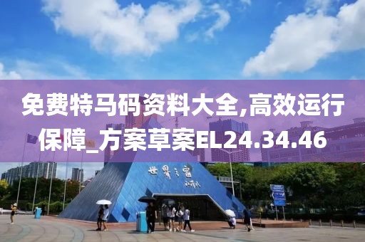 免费特马码资料大全,高效运行保障_方案草案EL24.34.46