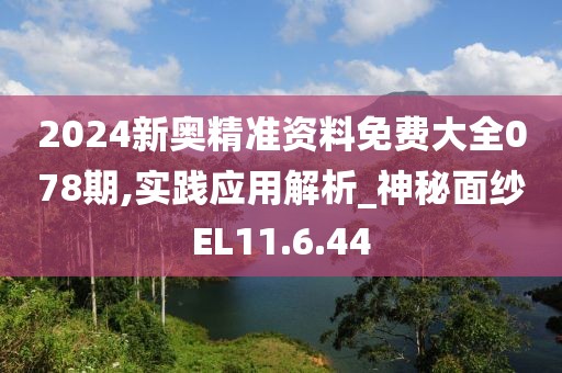 2024新奥精准资料免费大全078期,实践应用解析_神秘面纱EL11.6.44