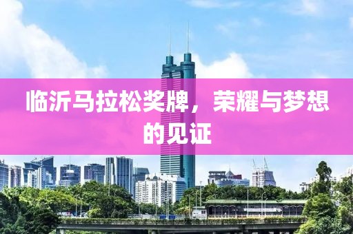 临沂马拉松奖牌，荣耀与梦想的见证