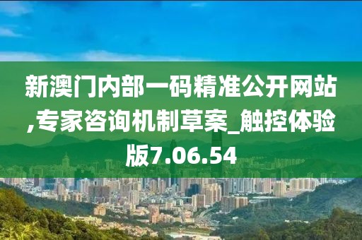 新澳门内部一码精准公开网站,专家咨询机制草案_触控体验版7.06.54