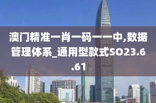 澳门精准一肖一码一一中,数据管理体系_通用型款式SO23.6.61