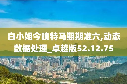 白小姐今晚特马期期准六,动态数据处理_卓越版52.12.75