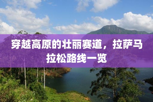 穿越高原的壮丽赛道，拉萨马拉松路线一览