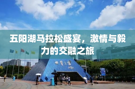 五阳湖马拉松盛宴，激情与毅力的交融之旅