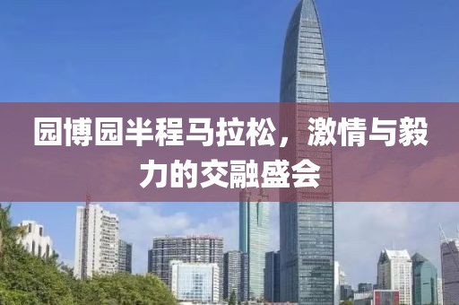 园博园半程马拉松，激情与毅力的交融盛会