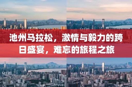 池州马拉松，激情与毅力的跨日盛宴，难忘的旅程之旅