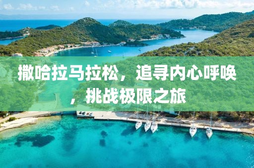 撒哈拉马拉松，追寻内心呼唤，挑战极限之旅