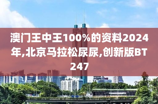 澳门王中王100%的资料2024年,北京马拉松尿尿,创新版BT247