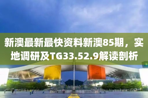 新澳最新最快资料新澳85期，实地调研及TG33.52.9解读剖析