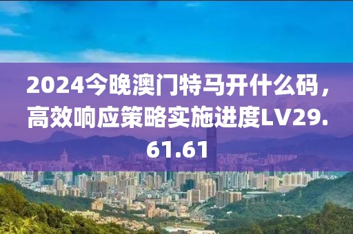 2024今晚澳门特马开什么码，高效响应策略实施进度LV29.61.61