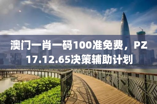 澳门一肖一码100准免费，PZ17.12.65决策辅助计划