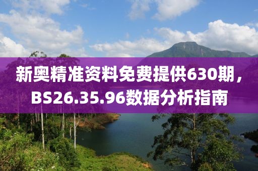 新奥精准资料免费提供630期，BS26.35.96数据分析指南