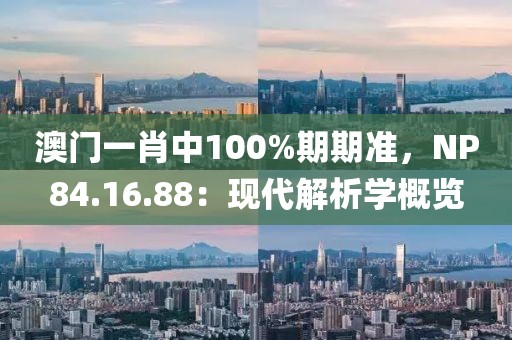 澳门一肖中100%期期准，NP84.16.88：现代解析学概览