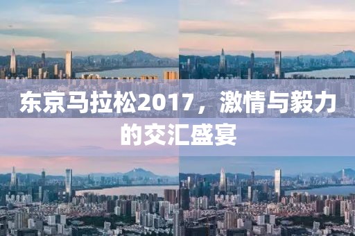东京马拉松2017，激情与毅力的交汇盛宴